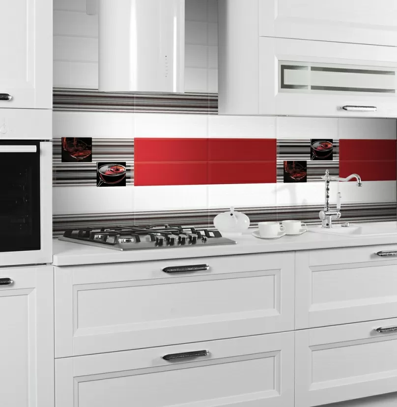 Плитка DECOR RED LINES 15X45