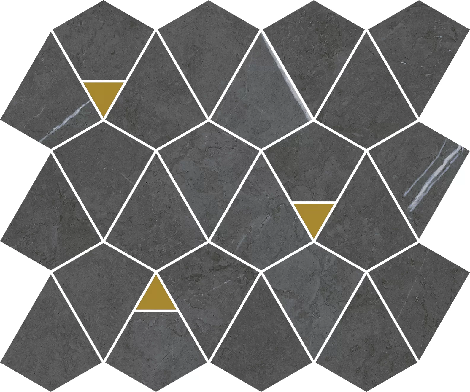 Мозаика 600110000945 Metropolis Imperial Mosaico Vertex 6mm 25.8x30