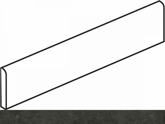 Керамогранит 610130005375 Voyager Black Battiscopa 7.2x60