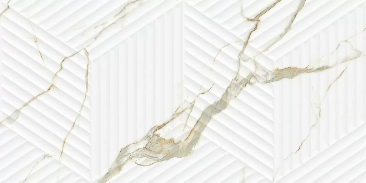 Плитка LE63063B-F53 Bianco Carrara Classico Cubo Rectificado 30х60