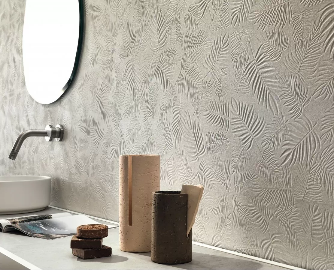 Плитка A570 3D Wall Carve Squares Pearl 40x80