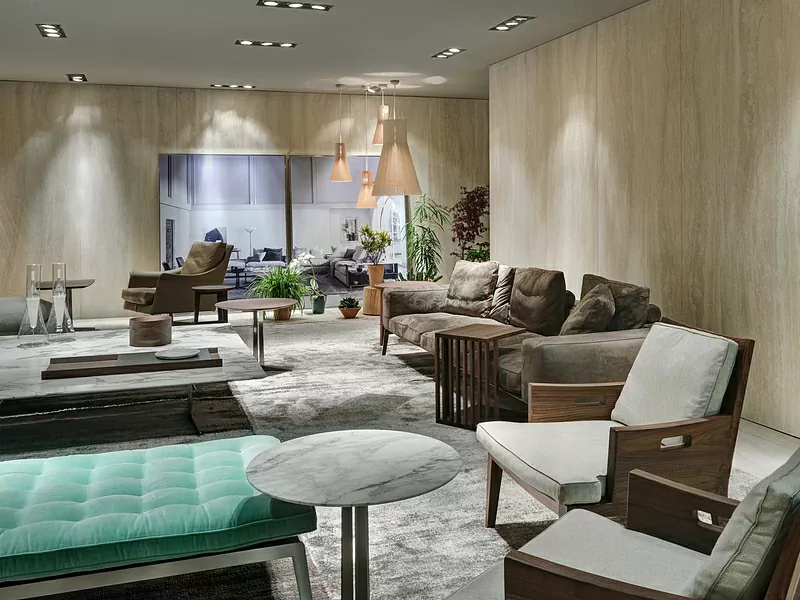 Керамогранит LAMF009795_IT I Naturali Ceppo Di Brecciola Avorio Bocciardato 5.6mm 100x300