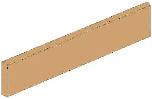 Керамогранит Rodapie Nordland Beige 9.4x59.3