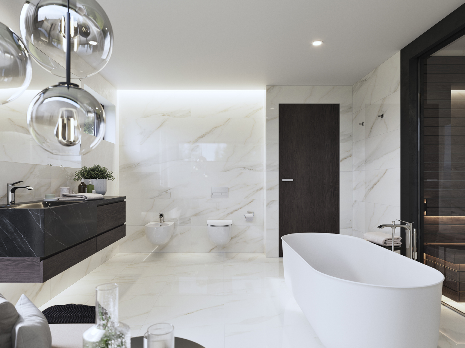 Керамогранит DAL63830 CAVA white glossy 60x60