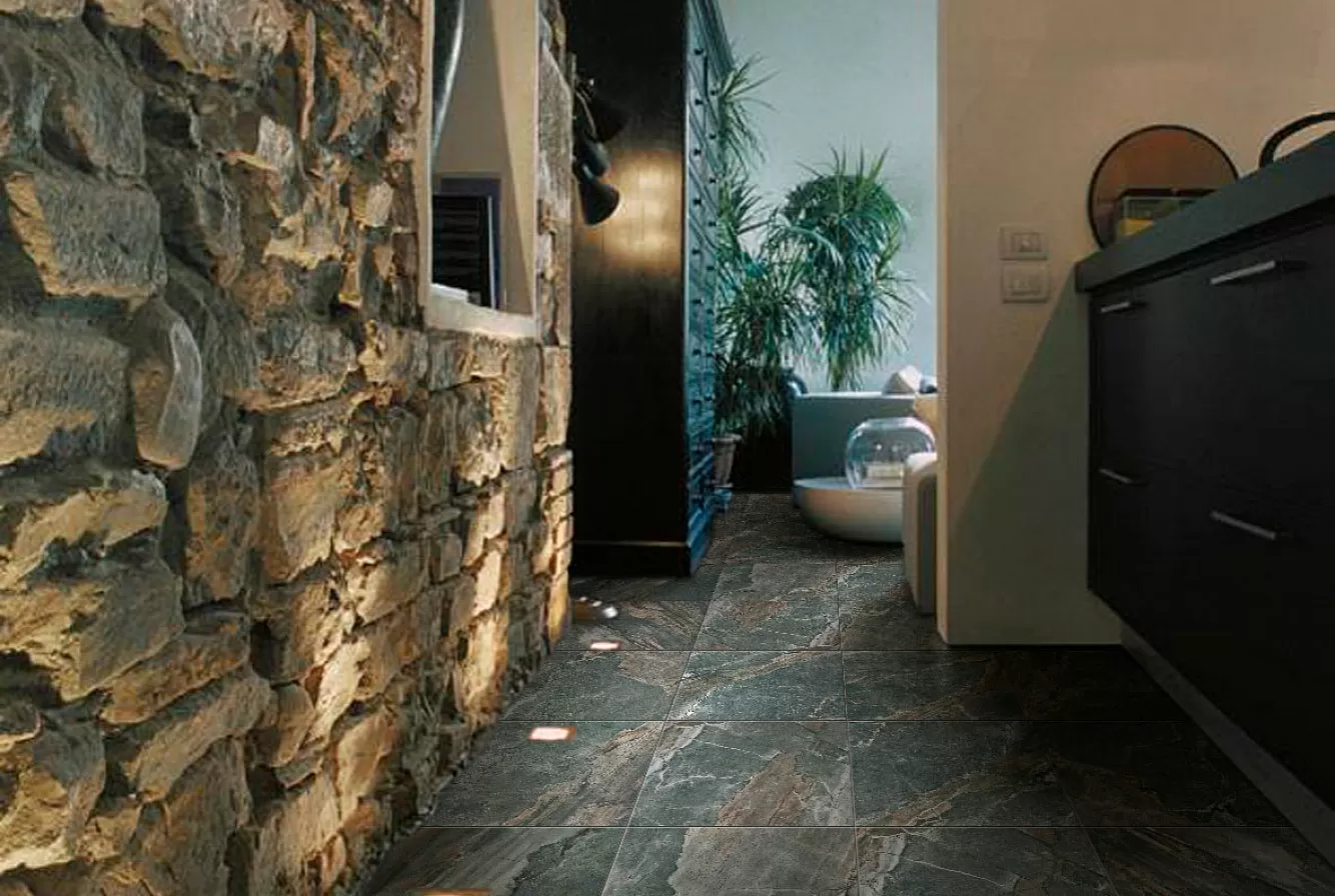 Керамогранит K-103/LR/p01 GENESIS GREY LR 7,6х60