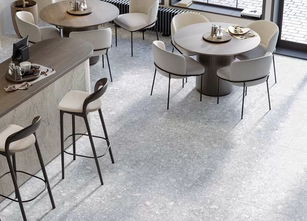 Керамогранит K-2111/MR/p01 Плинтус Molekula Серый 76x1200x10