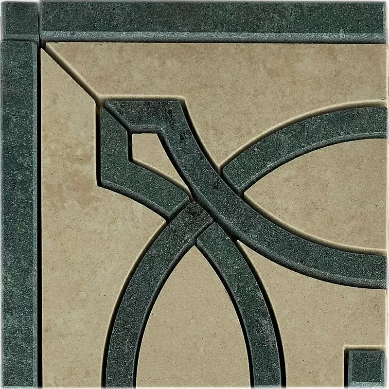 Керамогранит Angolo Rinascimento B Botticino (Botticino, Verde Guatemala) 15x15