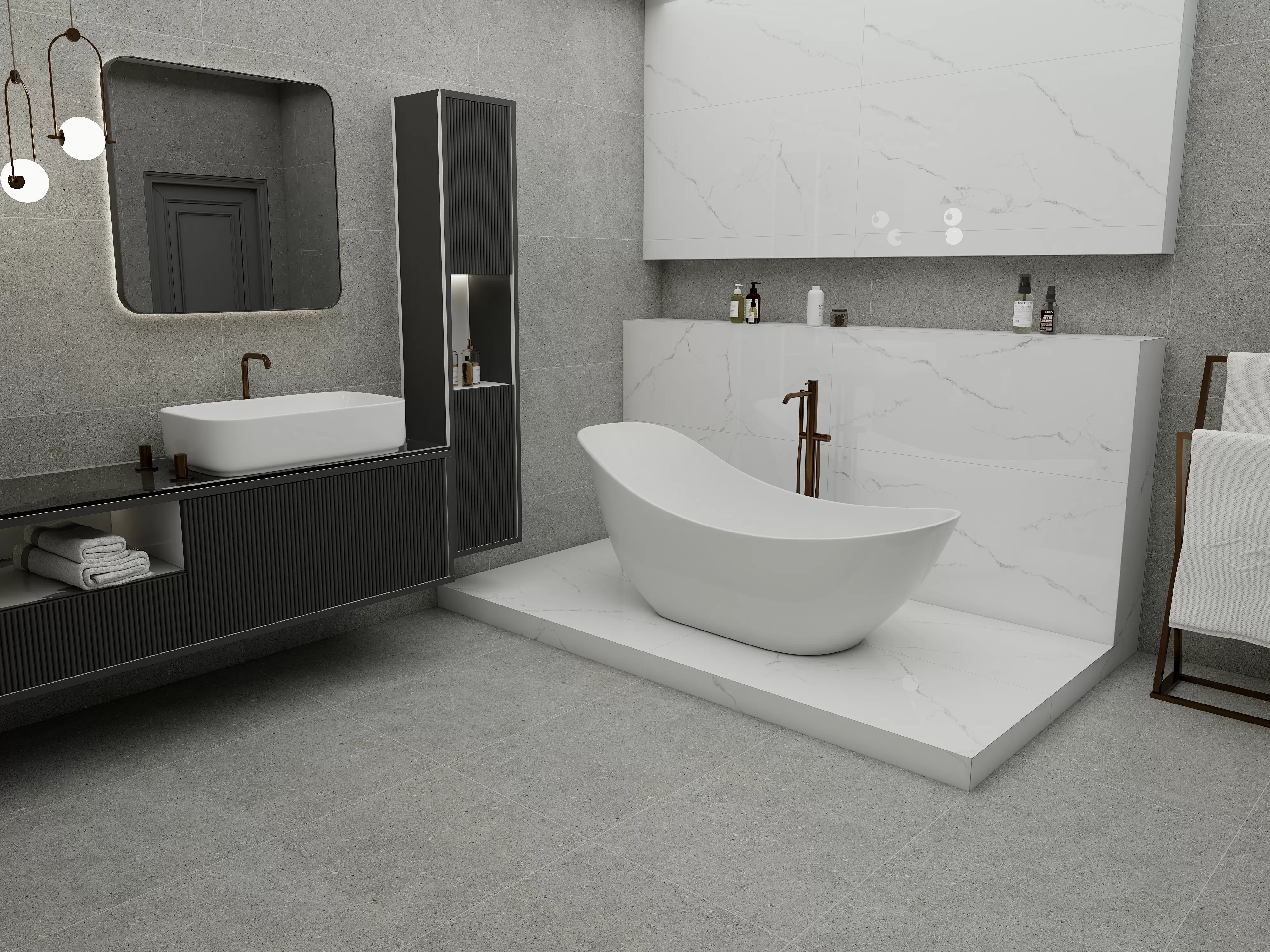 Керамогранит CP0L64M01 Ceppo Gris Carving 60x120