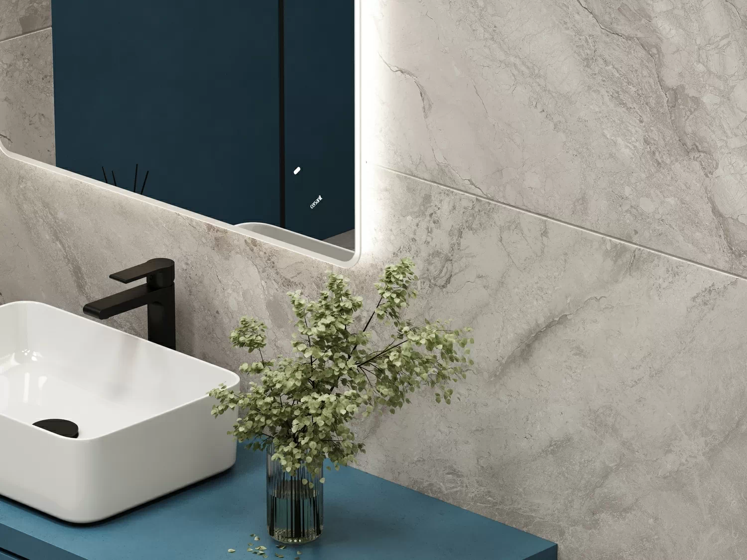 Керамогранит 17426 Cambio светло-серый рельеф ректификат 60x120