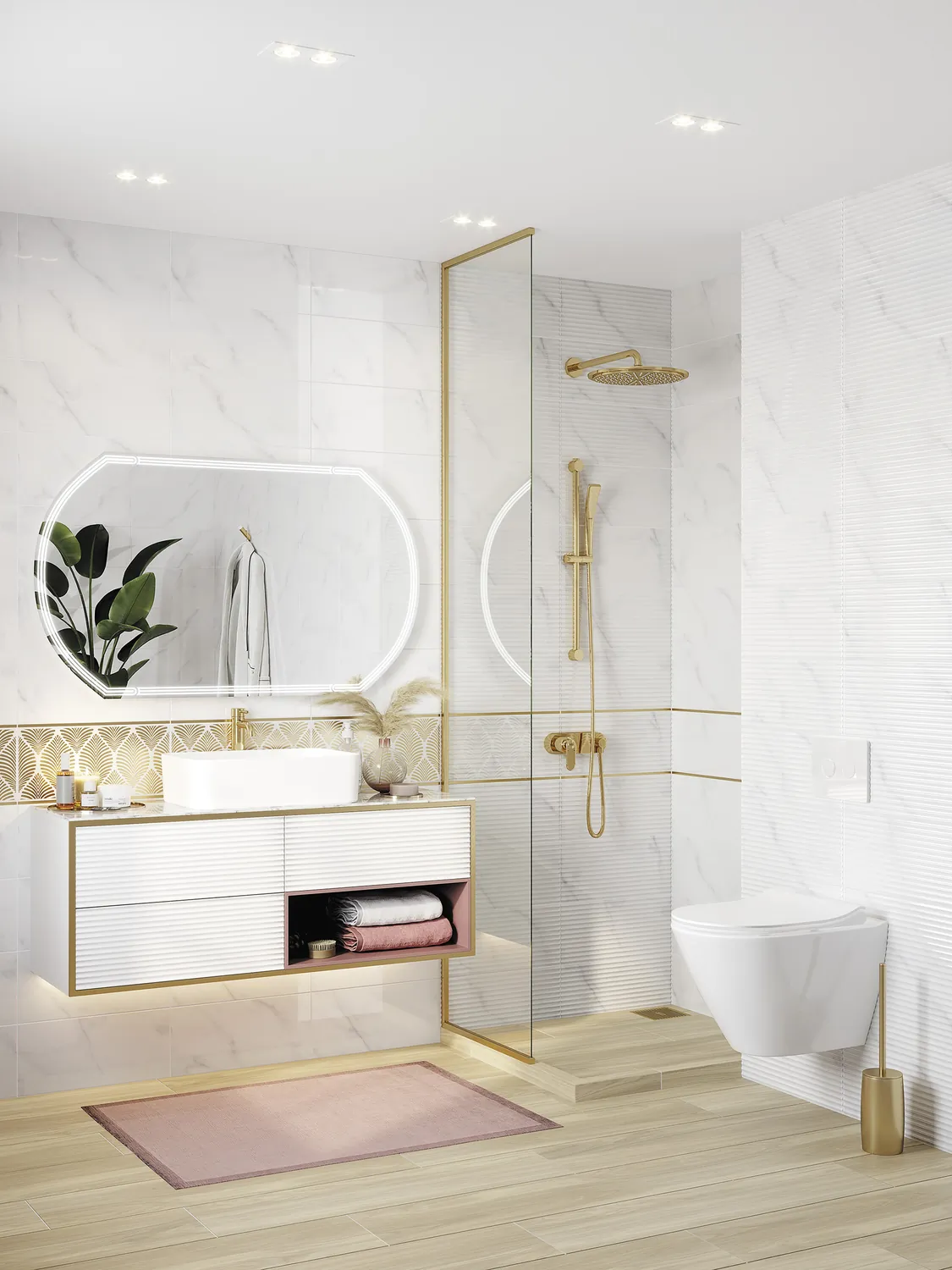 Керамогранит 15981 Wood Concept Prime светло-серый ректификат 21,8х89,8