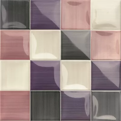 Плитка Volumen Lucciola Viola Mix 20x20