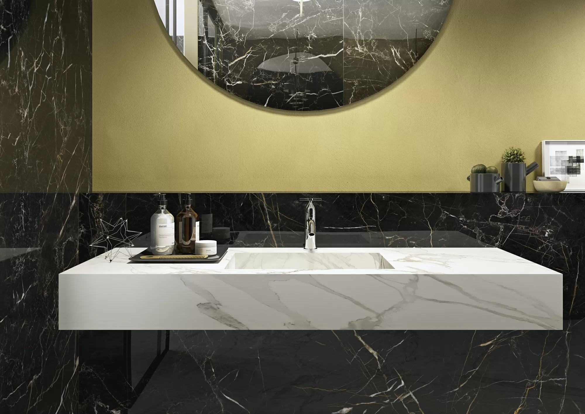 Мозаика Anima Calacatta Oro Composizione F Lucidato 30*30