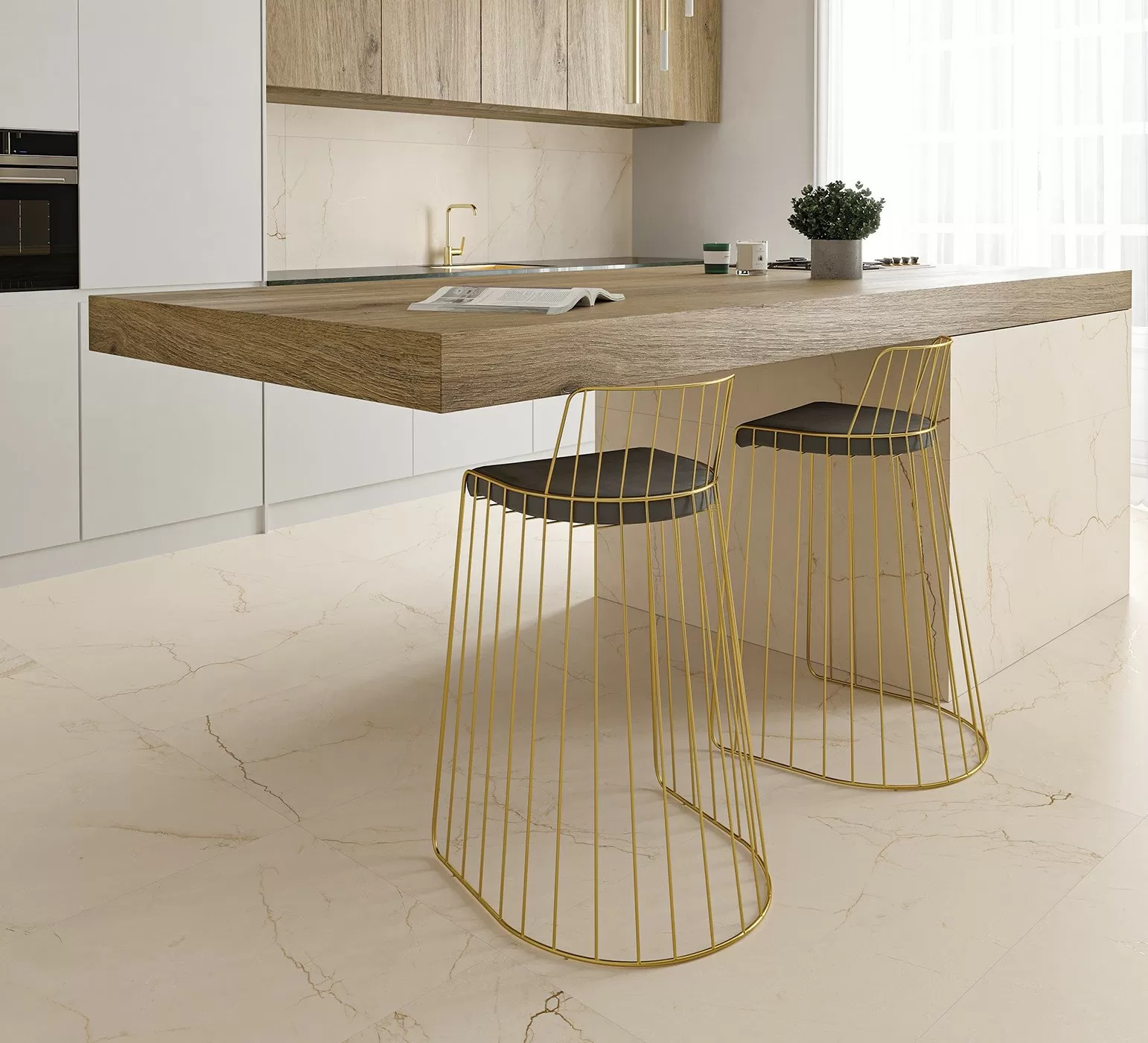 Керамогранит Crema Avorio 32x62.5