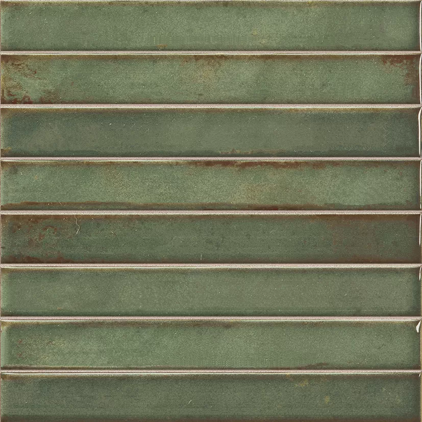 Плитка Brick Raku Emerald 35x35