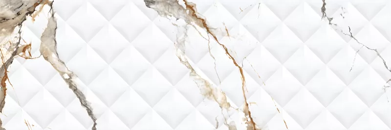 Плитка Calacatta Brillante Decor Caponier Rectificado 30x90