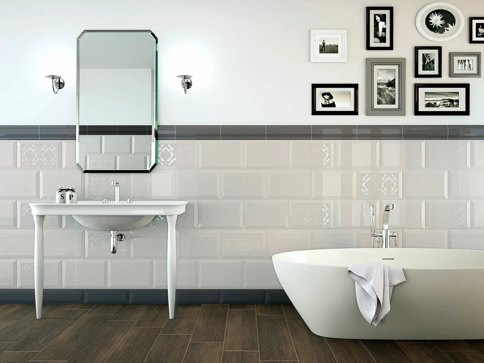 Плитка Oxford Arbor Blanco DBNK 25*38
