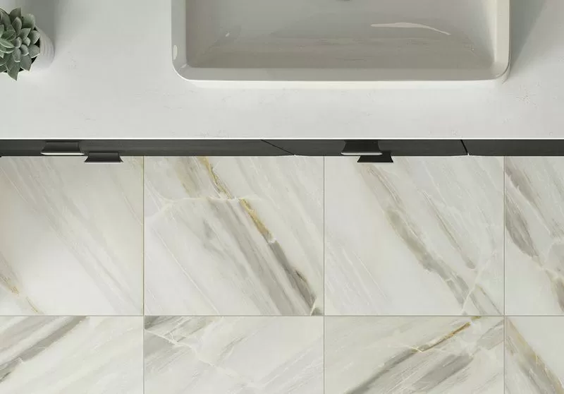 Керамогранит Бордюр Флоренция белый 7.2x45