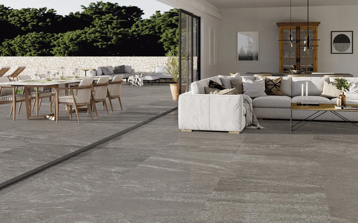 Керамогранит Slate Stone Anthracite RC Lap 100x100