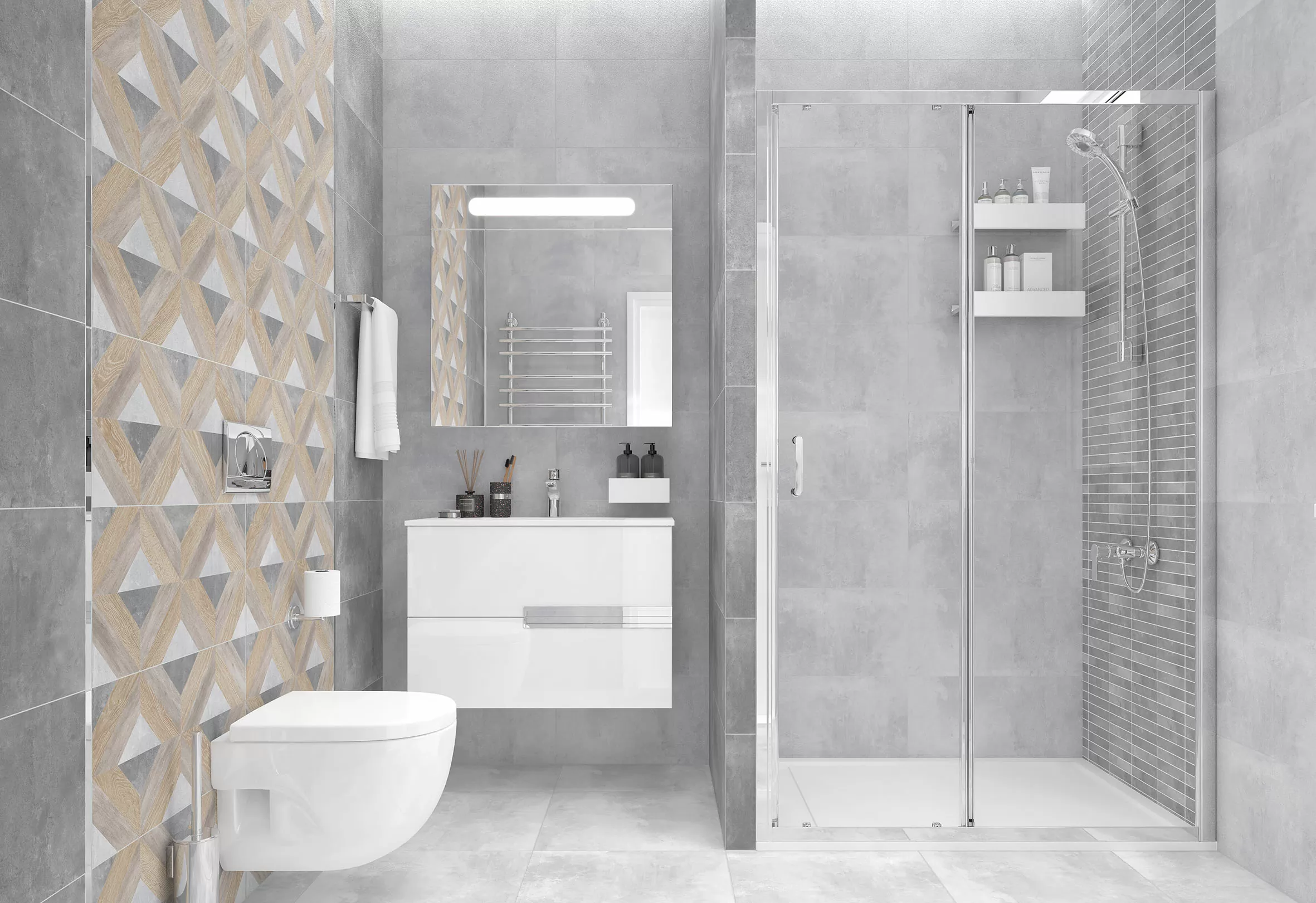 Керамогранит Etnis светло-серый 50х50