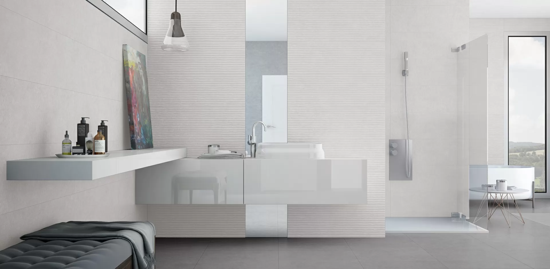 Плитка Light Stone Grey 30x90