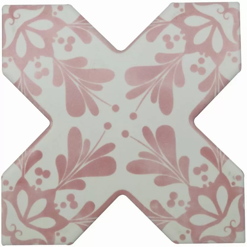 Керамогранит Becolors Cross Dec. Stencil Coral 13.25х13.25