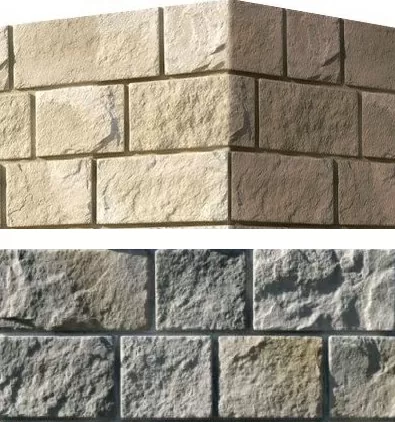 Искусственный камень 411-85 Шинон угол 8.5х16x15 (9.5х18x15)