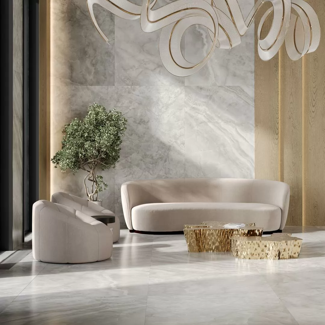 Керамогранит SG595222R Ониче зелёный светлый лаппатированный обрезной 119,5x238,5x0,9