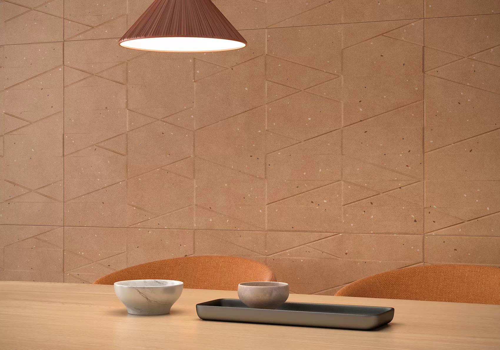 Керамогранит 230376 Land Terracota Decor Rect Matt 59.5x119.2