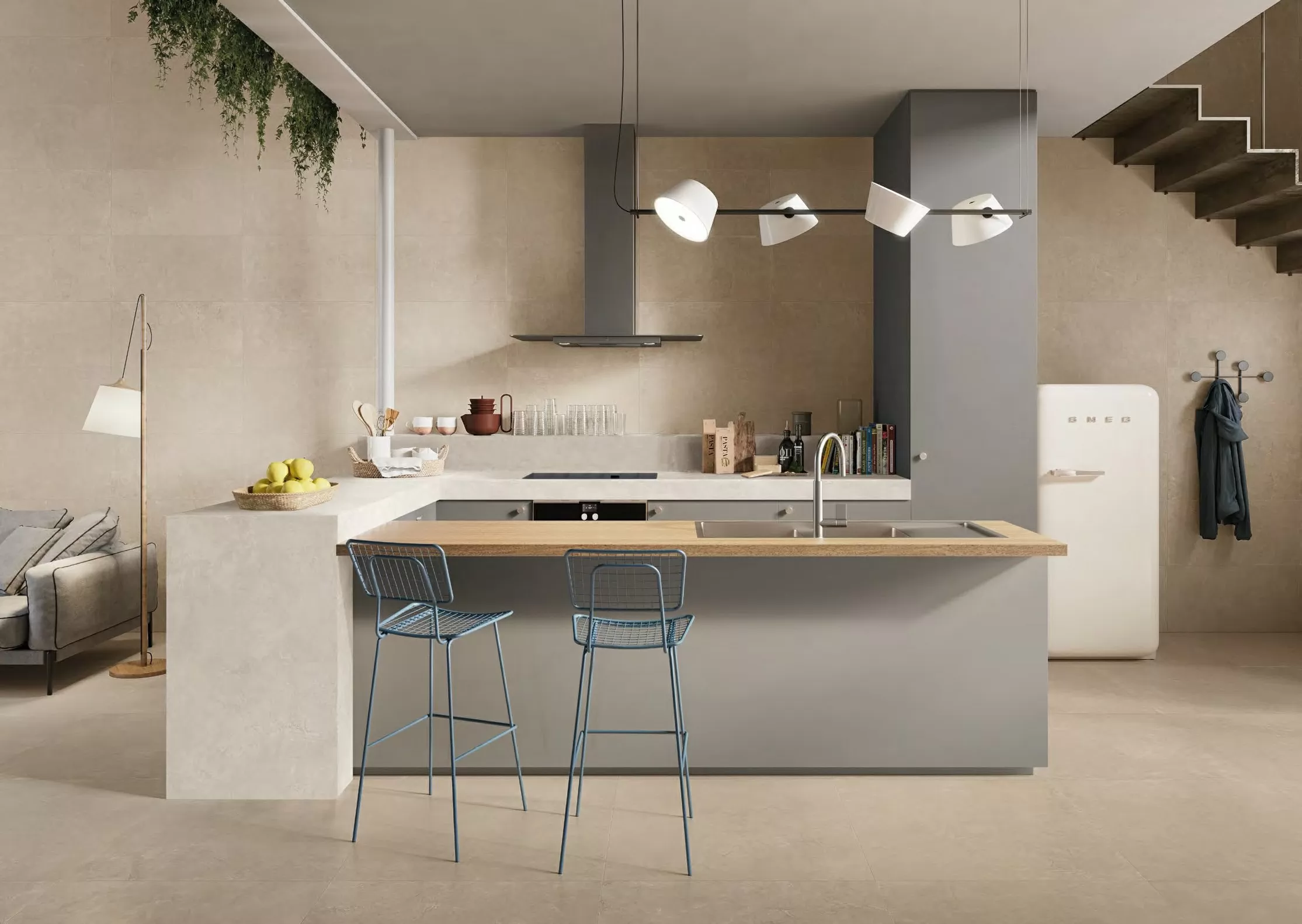 Керамогранит EHD6 Totalook Bianco Naturale 6,5mm 60x120