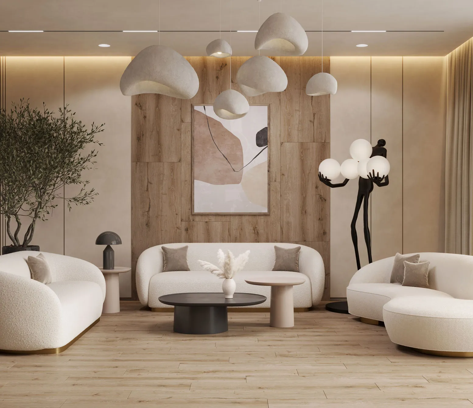 Керамогранит Bergen Бежевый Ретт. 19,5х120