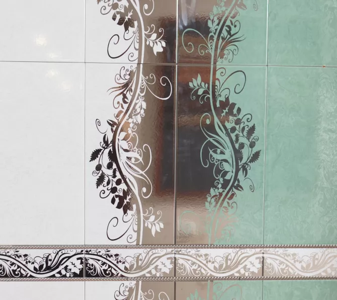 Плитка Keret Olga Blanco Plata 8x50