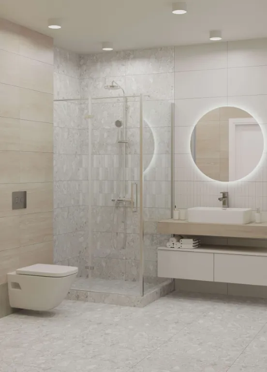 Керамогранит 6246-0116 Спектр светло-серый 45х45