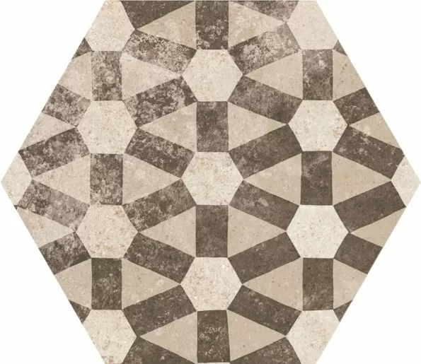 Керамогранит 22098 Hexatile Cement Garden Sand 17,5x20 (17 видов паттерна)