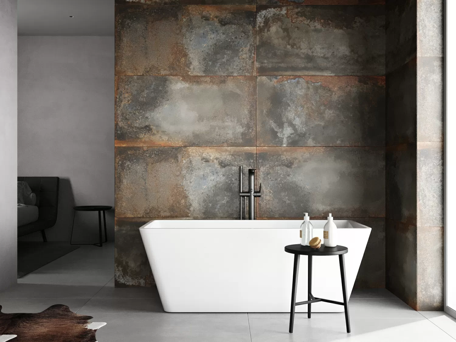 Керамогранит 17429 Rustico многоцветный ректификат 60x120