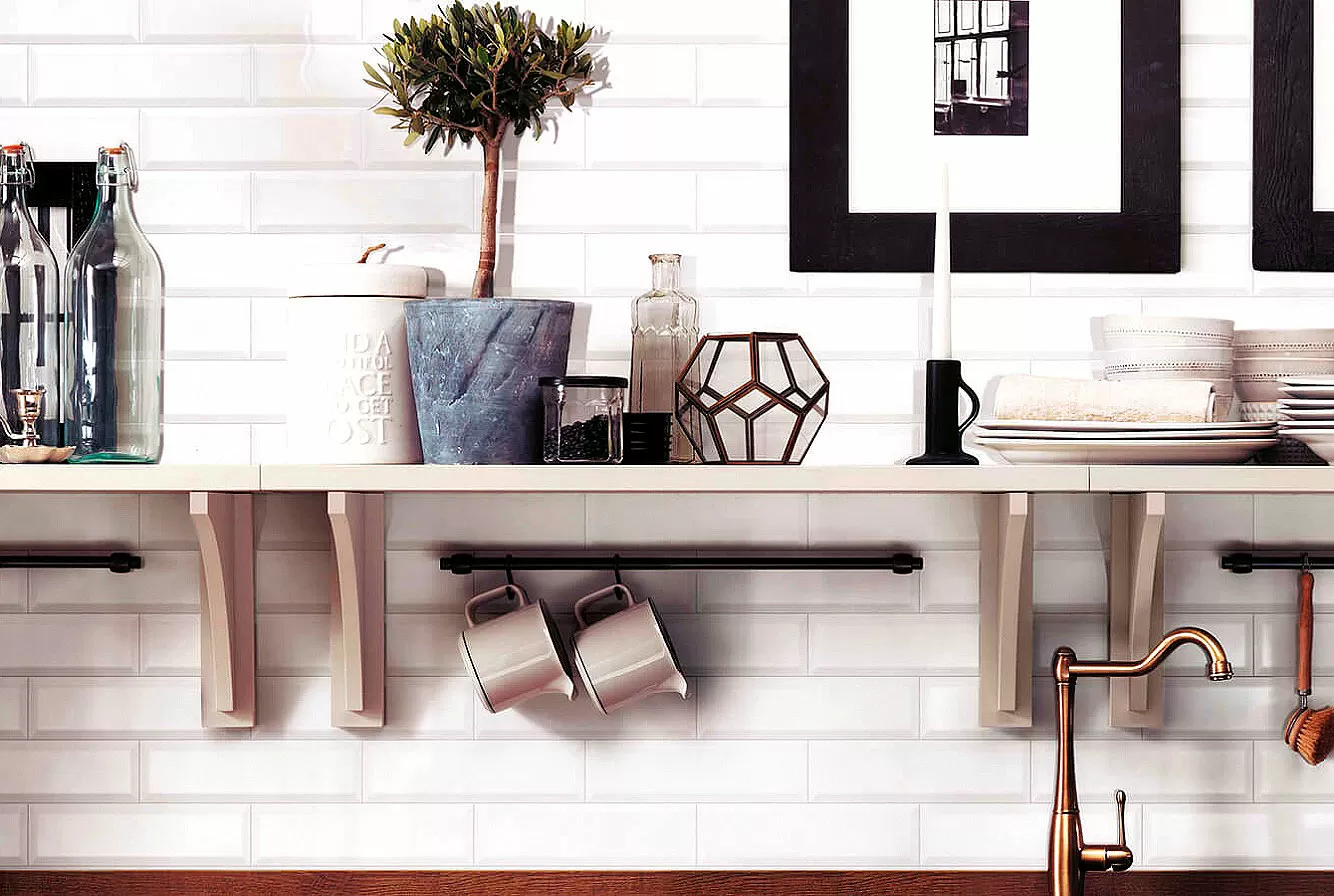 Плитка AZDA Brick White Bevel 8x31.5
