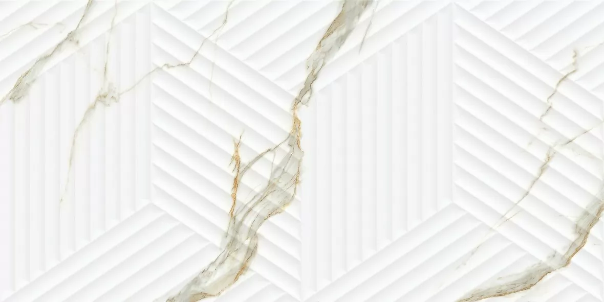 Плитка LE63063B-F53 Bianco Carrara Classico Cubo Rectificado 30х60