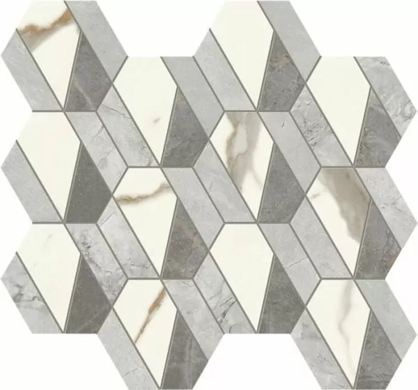 Мозаика AF8Q Marvel Mosaico Hive Hex Lappato 37,2x32,2