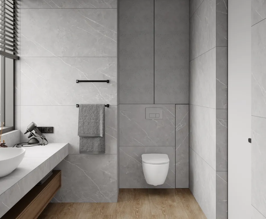 Керамогранит LP6012G0061R Lune Grigio серый матовый карвинг 59,5х119,1