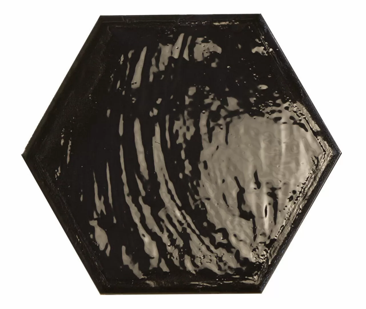 Керамогранит Rain Nero Hex 19.8x22.8