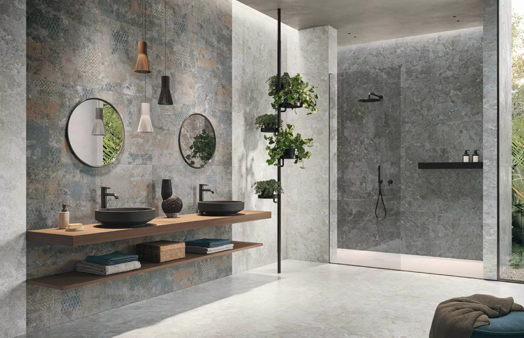 Керамогранит 136900 Mockup Ostuni Grey Nat Ret 60x120