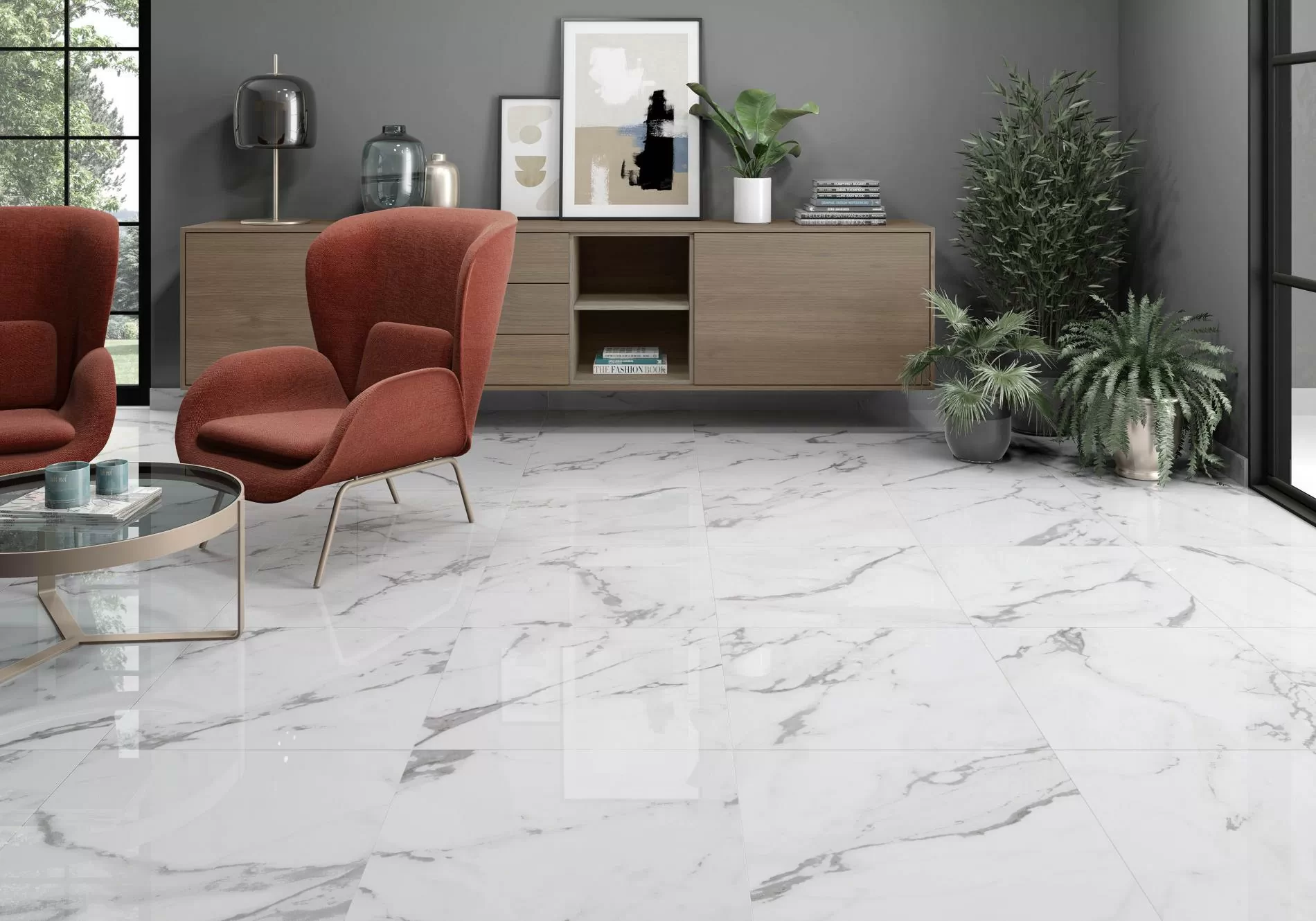 Керамогранит ES.GARDA BLANCO leviglass Rect. 60*120