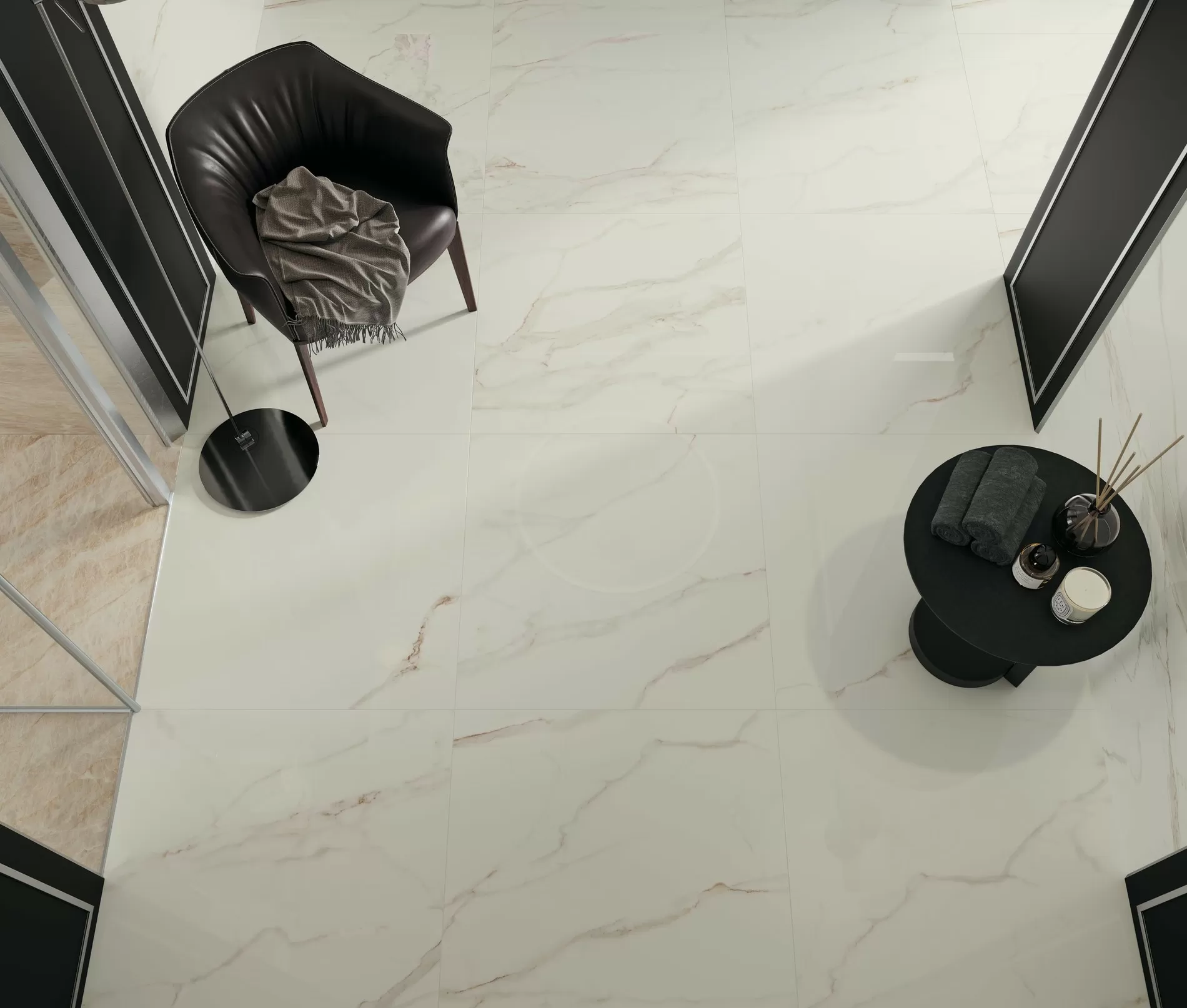 Керамогранит 610015000626 Empire Calacatta Black Lapp 60x60