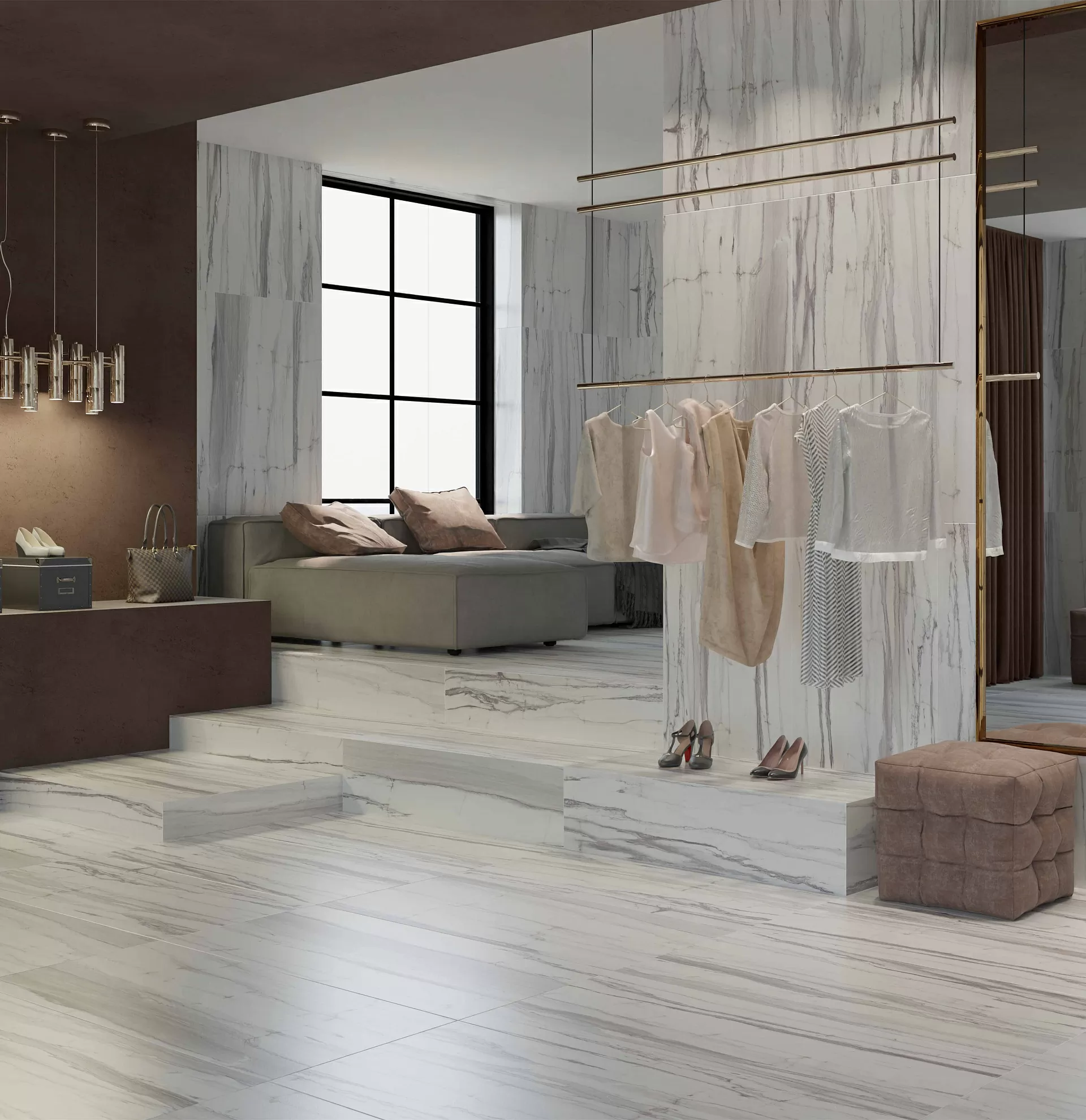 Керамогранит Calgary белый 600x1200