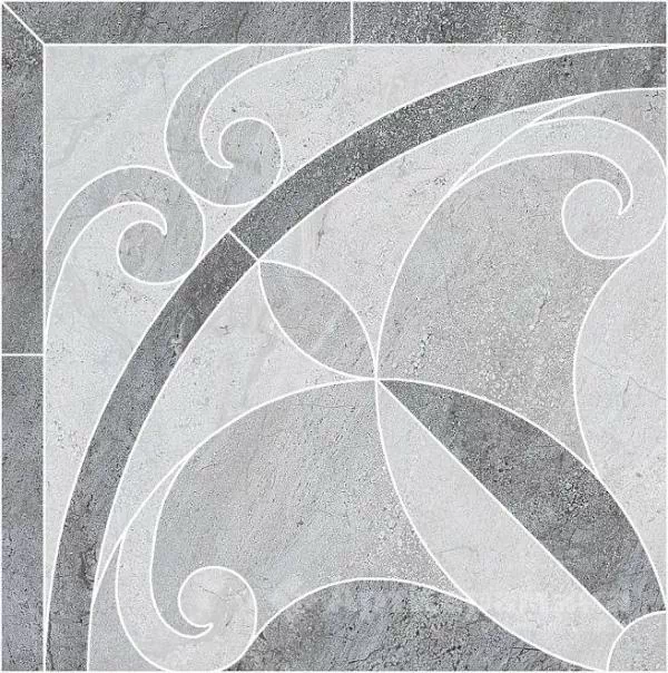 Керамогранит ID50 Декор Монтаньоне 1/4 розона наборный 42x42