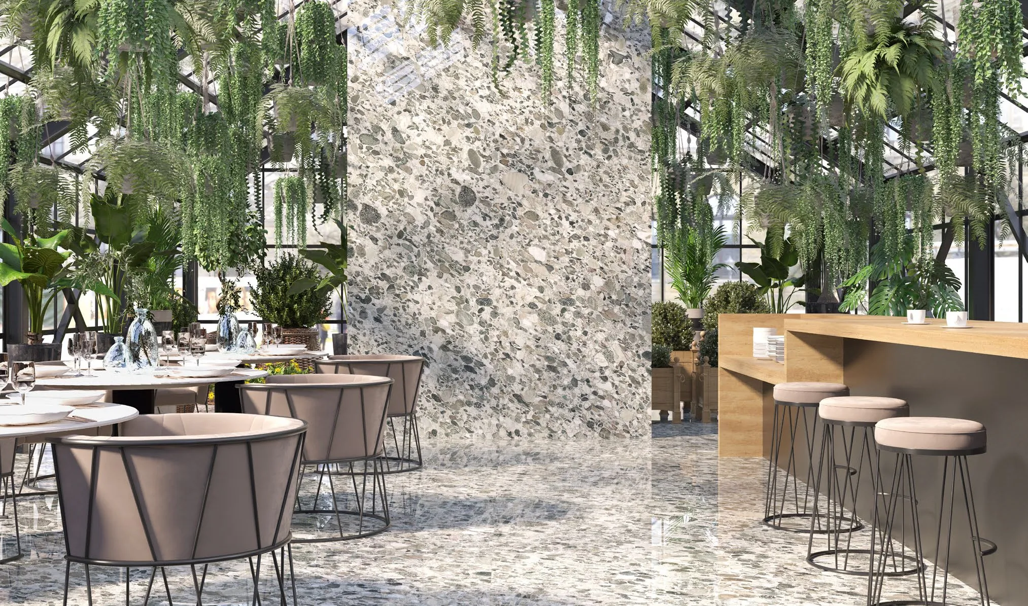 Керамогранит SG074902R Нестос серый светлый лаппатированный обрезной 119,5x320x1,1