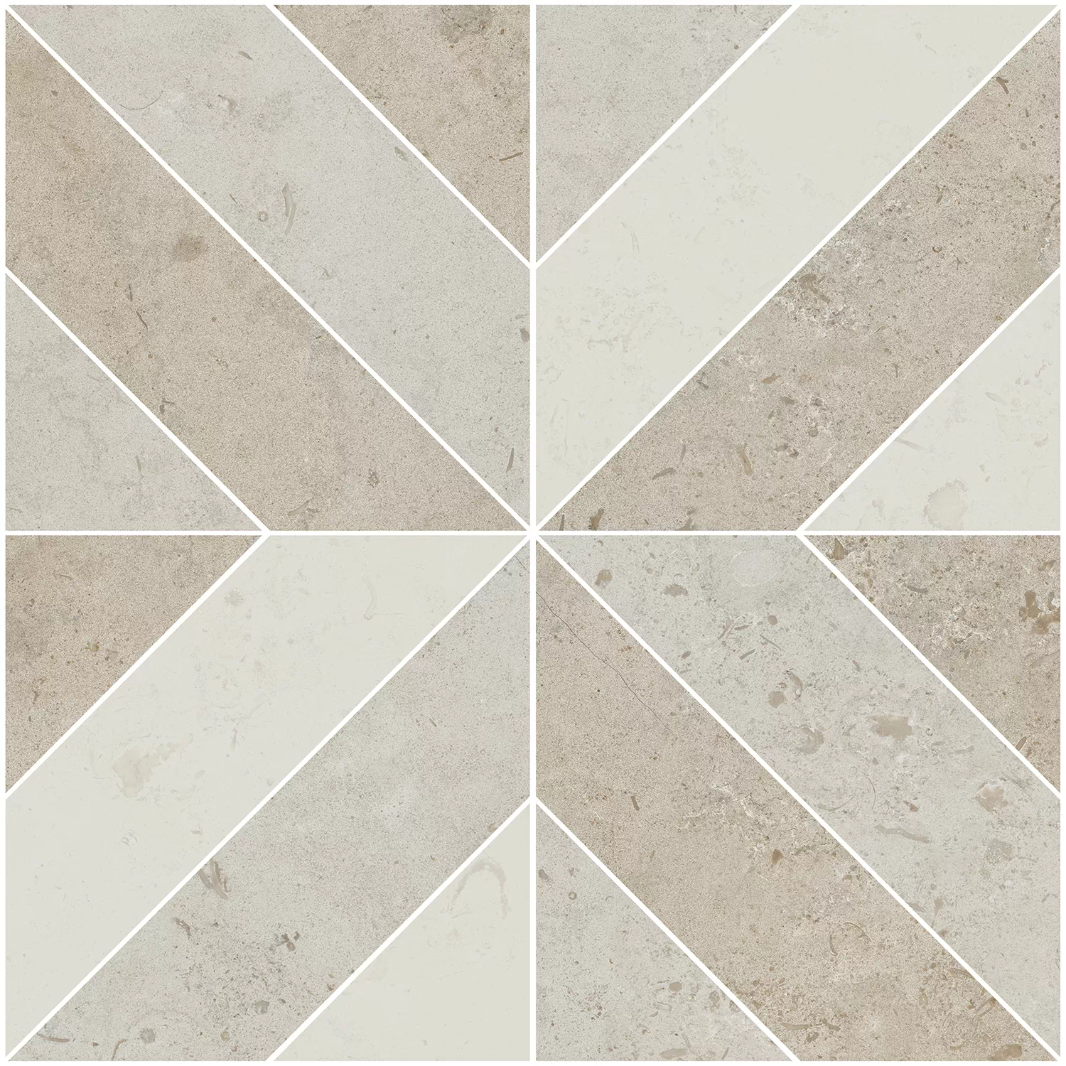 Керамогранит ID125T Декор Про Лаймстоун бежевый матовый 60х60