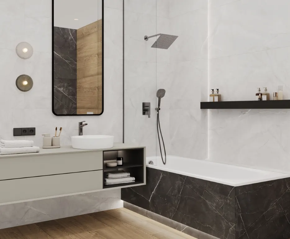 Керамогранит LP6012G0011R Timeless Pearl светло-серый матовый карвинг 59,5х119,1