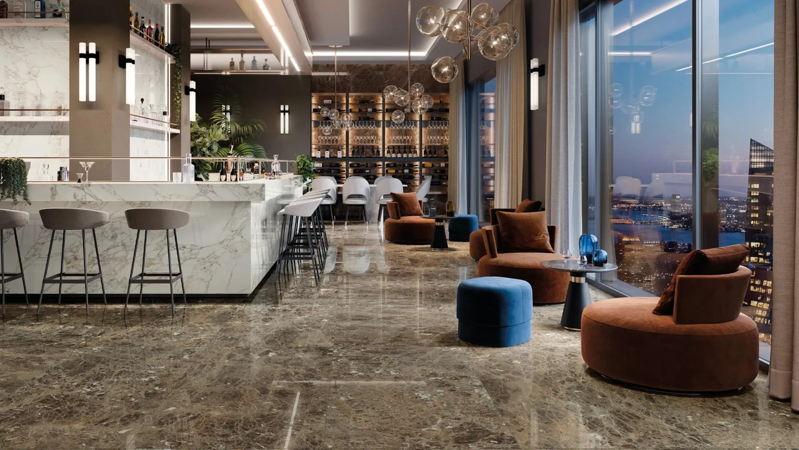 Керамогранит 610130004619 Charme Deluxe Фантастико Плинтус Нат Рет 7,2x80