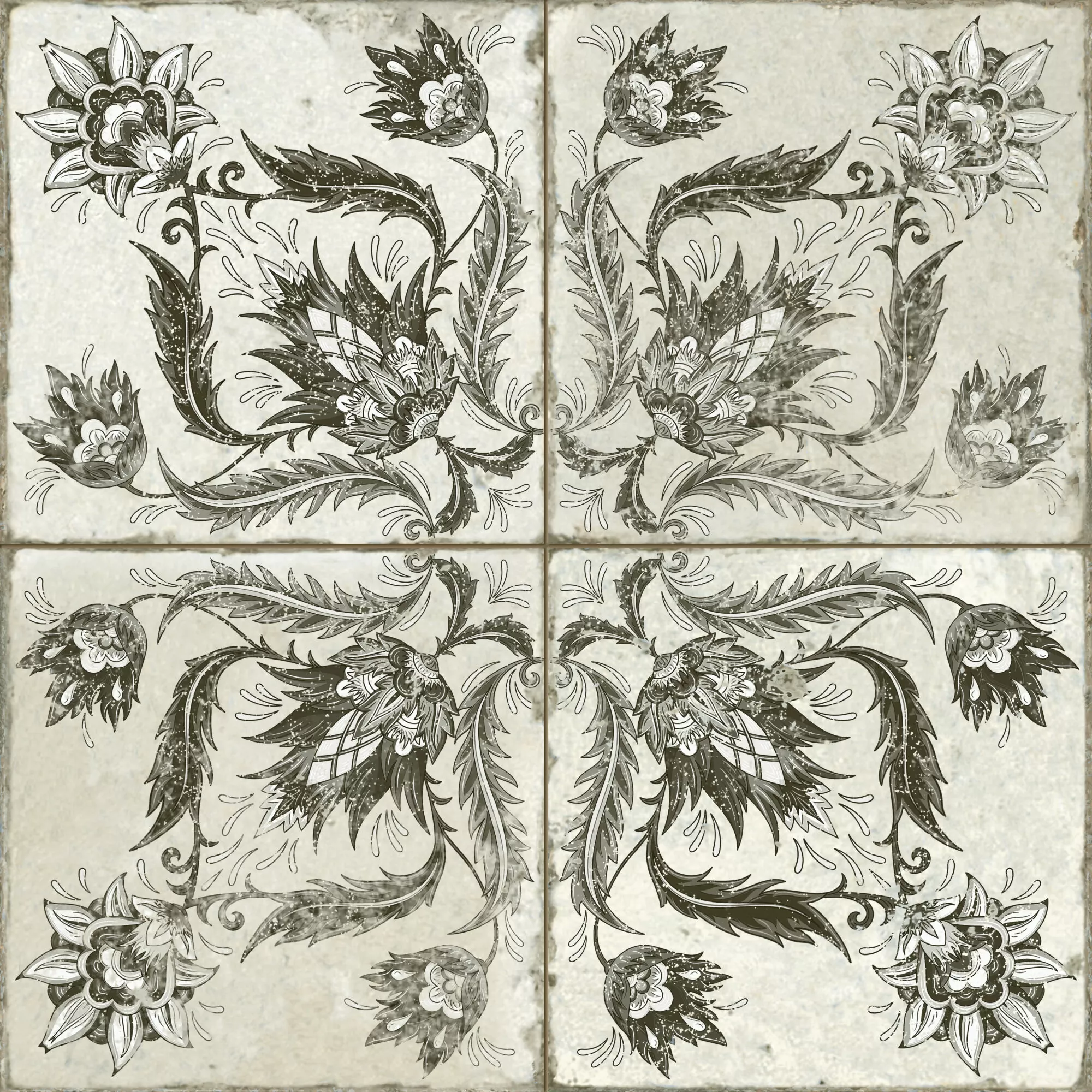 Плитка 39368 Fs Ivy Black 45x45x0,95