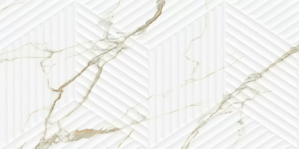 Плитка LE63063B-F53 Bianco Carrara Classico Cubo Rectificado 30х60